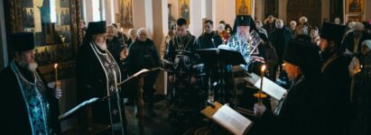 Во вторник первой седмицы Великого поста архиепископ Никанор читал покаянный канон в нашем соборе